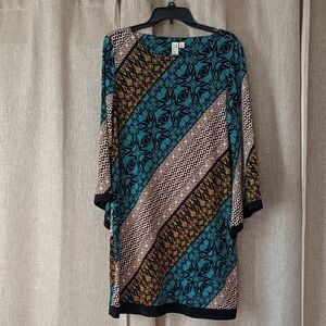 Emma & Michele Multicolor Geometric Dress